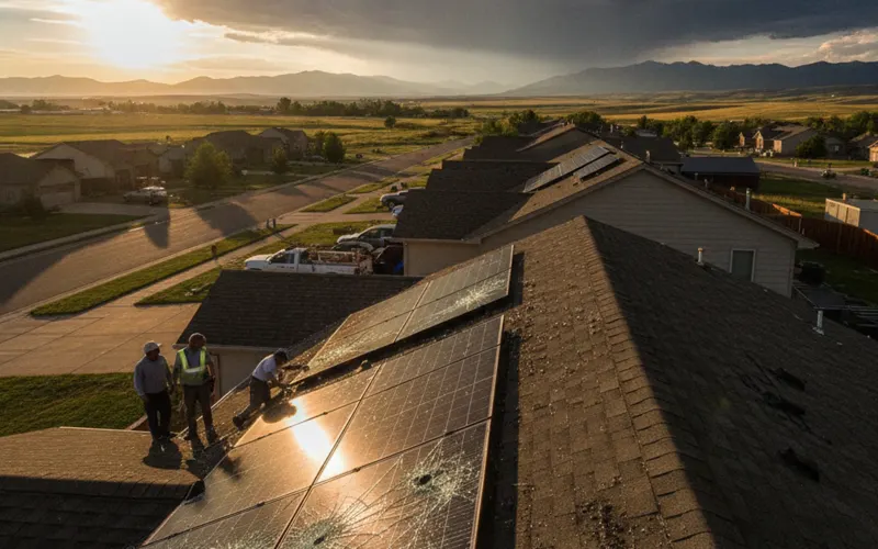 Solar monitoring app showing zero production after a roof replacement
